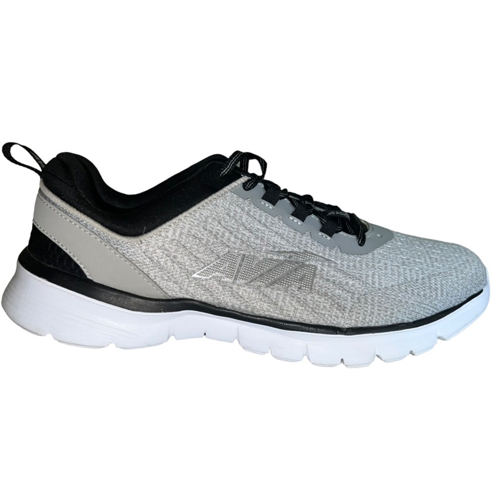 Men's Avia Avi-Factor Running Sneaker Alloy/Jet Black/Silver 10.5